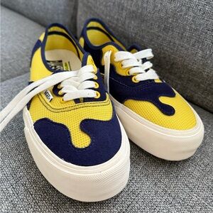 Vans Bold Yellow and Navy Sneakers